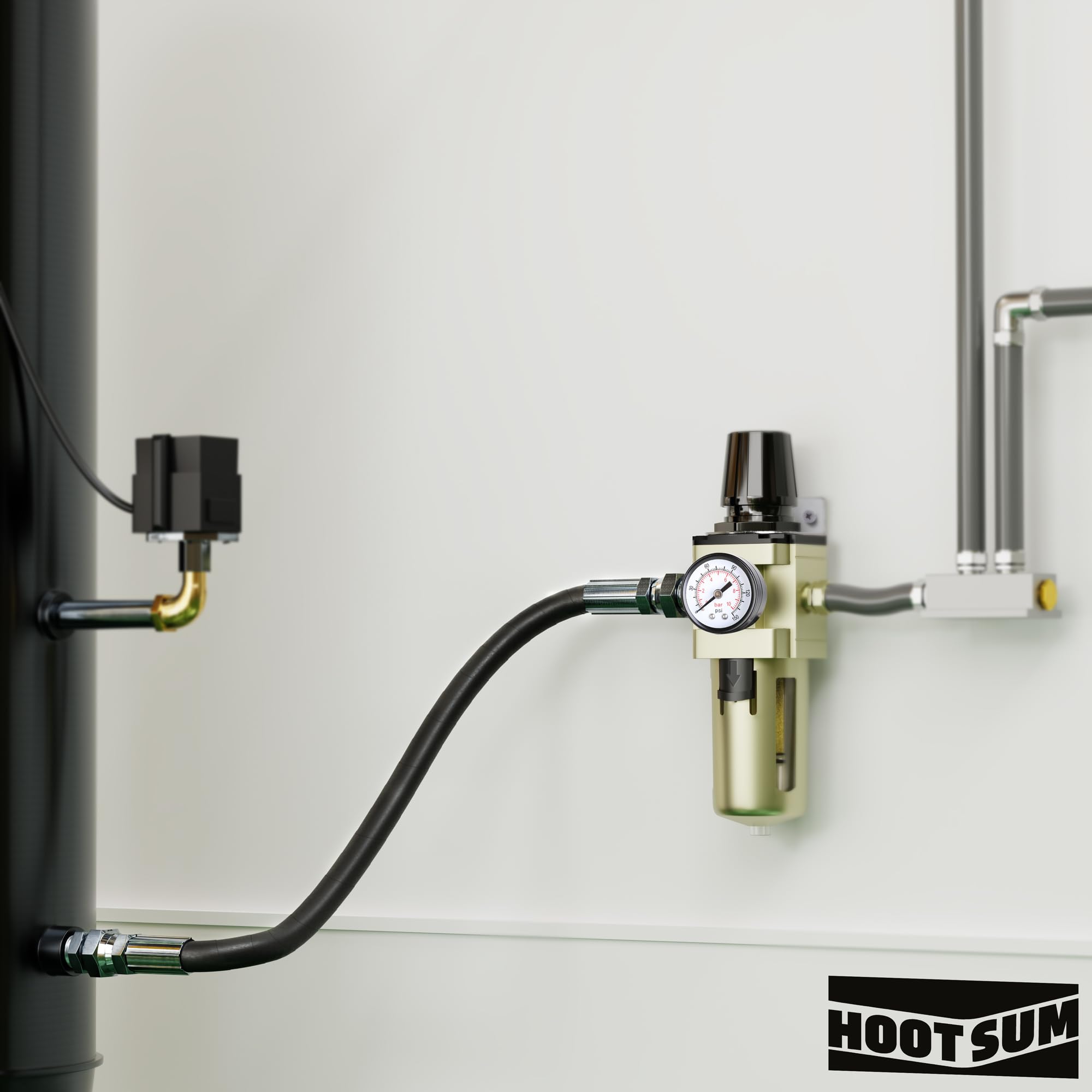 HOOTSUM 700 PSI rating supports high-demand air tools safely