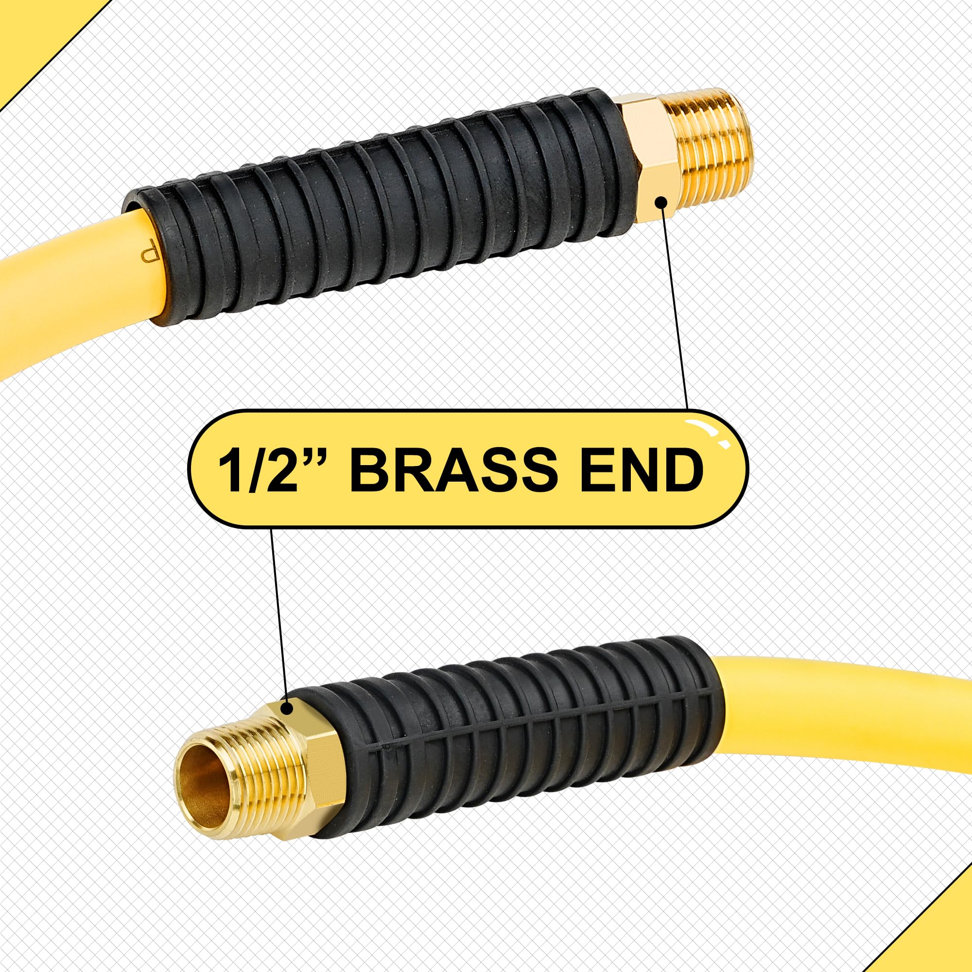 HOOTSUM cold-weather flexible hose stays pliable from -40℉ to 180℉