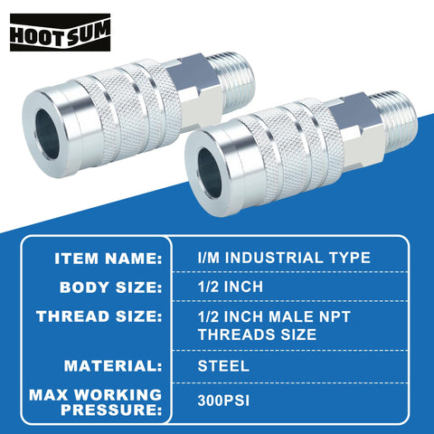 HOOTSUM halfinch air plug ensuring tight seal for reliable operation