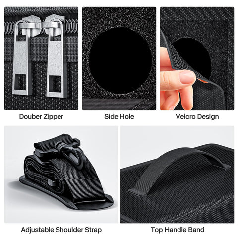 HOOVO Lipo Bag with adjustable strap for travel convenience