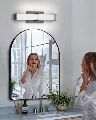 HOPAI ETL-certified bathroom light meets safe wiring standards.