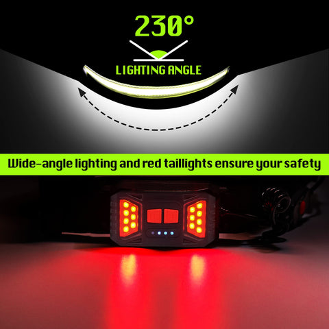 Hopedone running light with red tail light for higher visibility during jogs