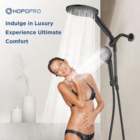 HOPOPRO 3-ways and 15 spray modes let you tailor water flow.