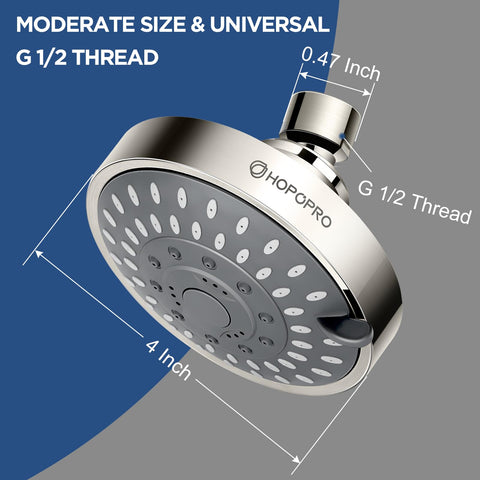 HOPOPRO 360-degree brass ball joint for flexible angle adjustments.