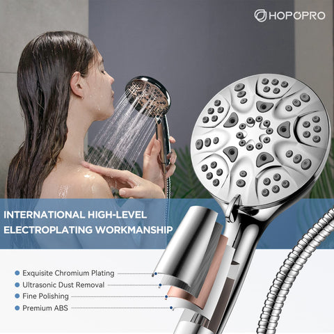 HOPOPRO 59-inch hose provides flexible reach for bath and shower