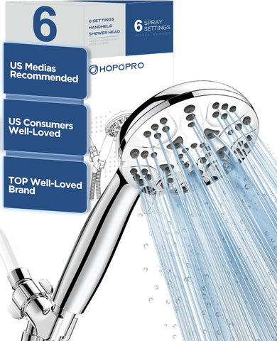 HOPOPRO 6-mode showerhead panel offers versatile spray options for any shower