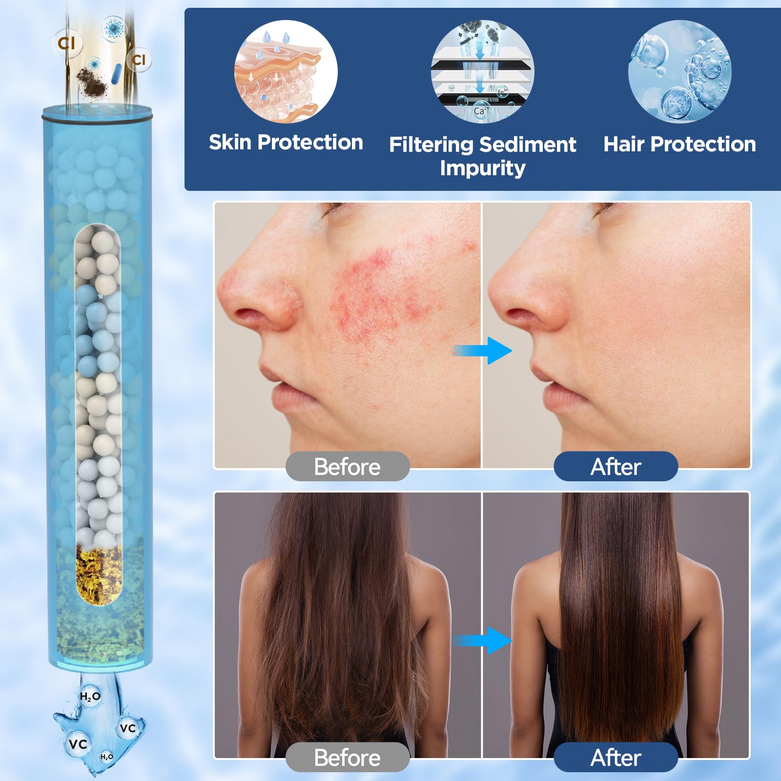 HOPOPRO seven-setting filtered handheld spray option