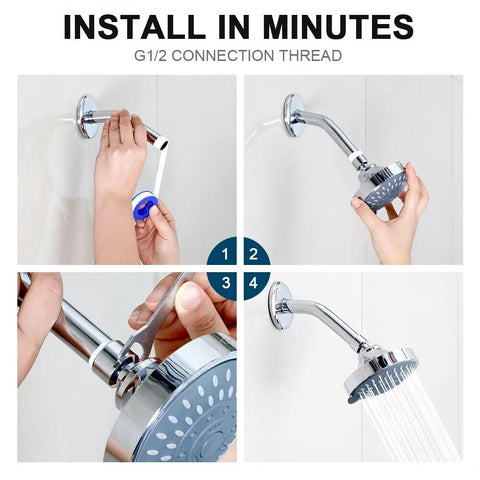 HOPOPRO shower head suits modern bathrooms while upgrading water flow.