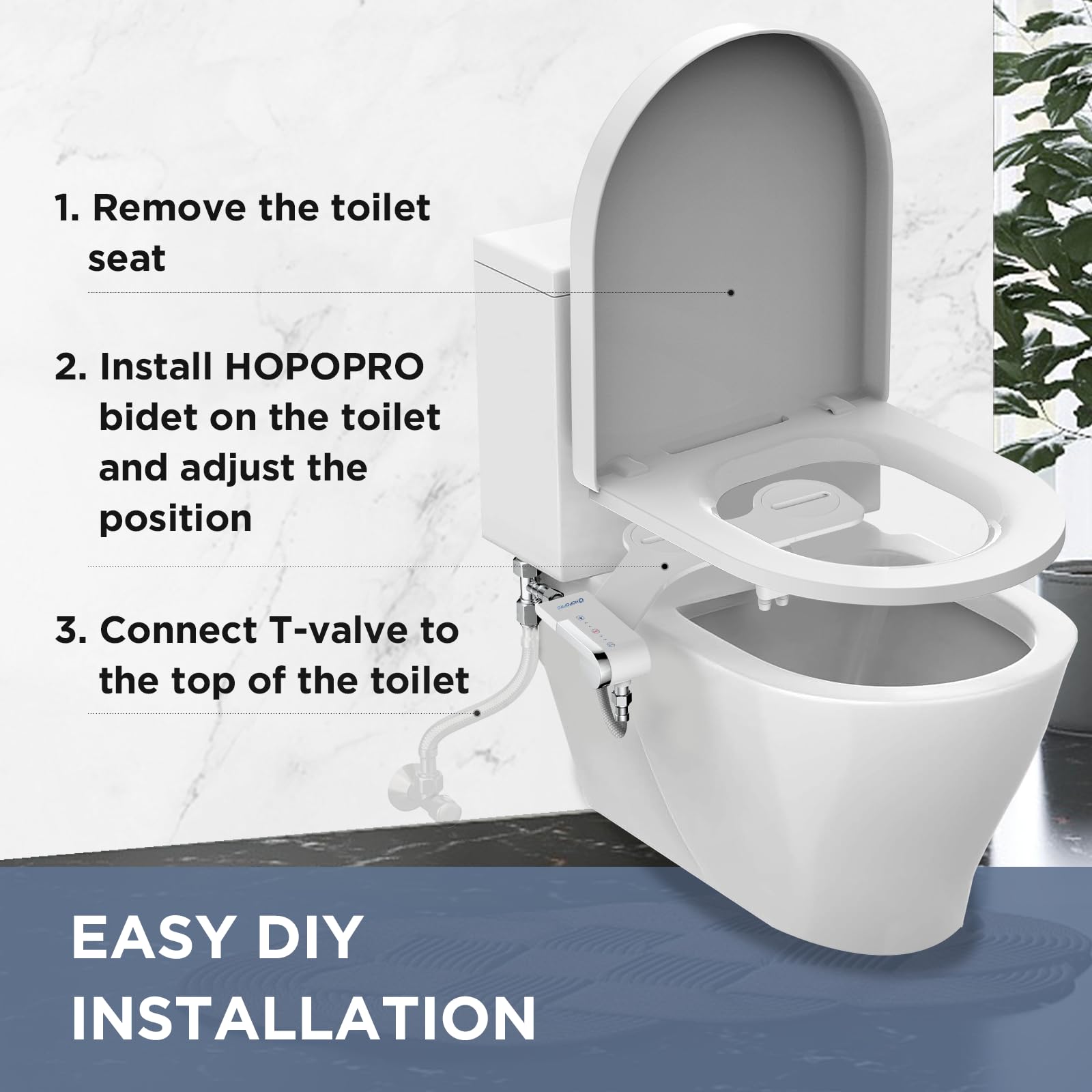 HOPOPRO guard gate protects nozzles when not in use for hygiene.