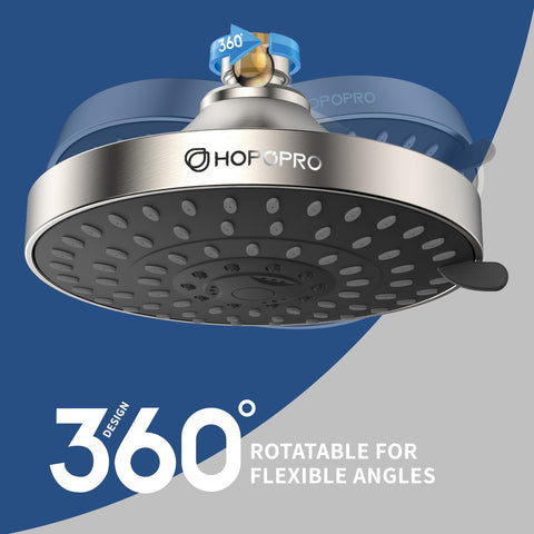 HOPOPRO brass ball connection enables flexible angles and precise shower positioning.