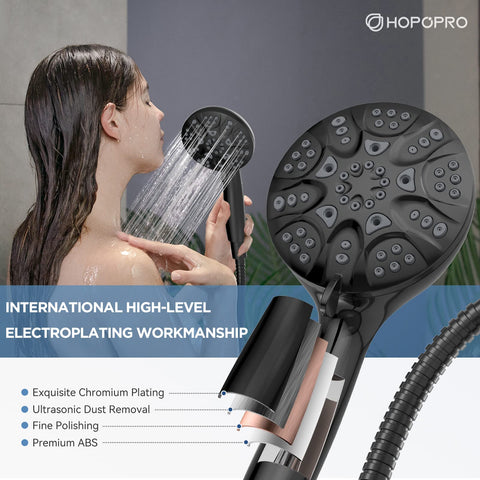 HOPOPRO high-flow hose provides extended reach and flexible washing.