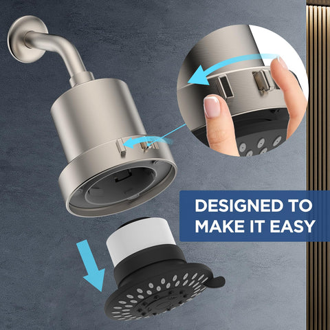 High-flow rain mode provides wider coverage with HOPOPRO