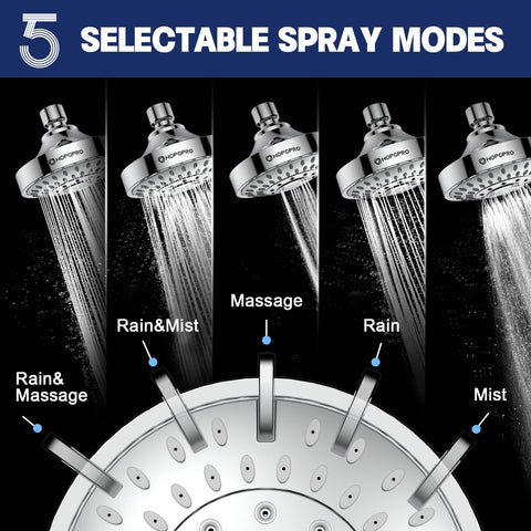 HOPOPRO high-pressure rain nozzle array with 66 jets ensures steady coverage.