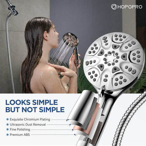 HOPOPRO low-water-pressure performance delivers strong flow with reduced water usage.