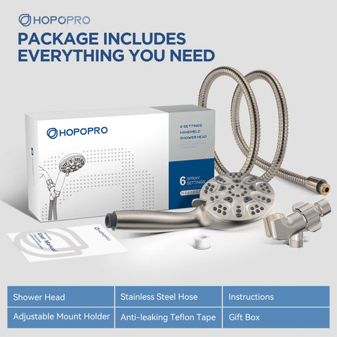 HOPOPRO packaging shows components for straightforward, tool-free setup.