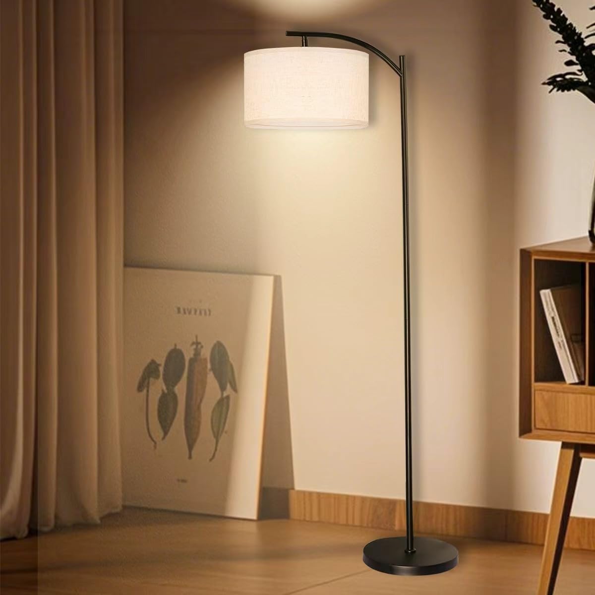 HoperBriwght standing lamp assembly showing quick setup and sturdy build
