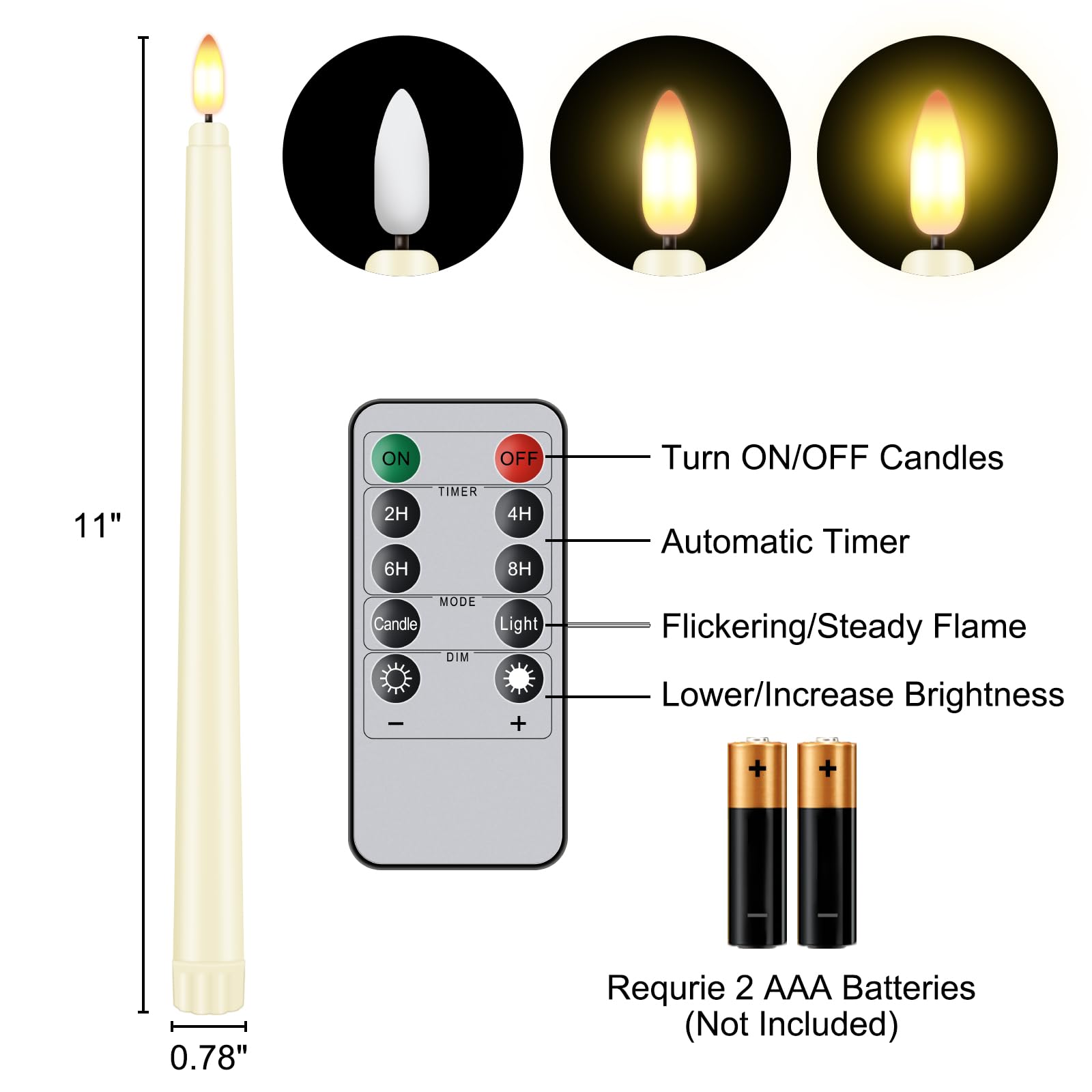 Hopule 12-pack with remote makes large space decorating easy.