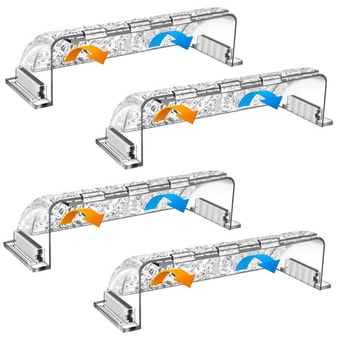 HOPYANE adjustable air deflector on sidewall register, improving airflow control.
