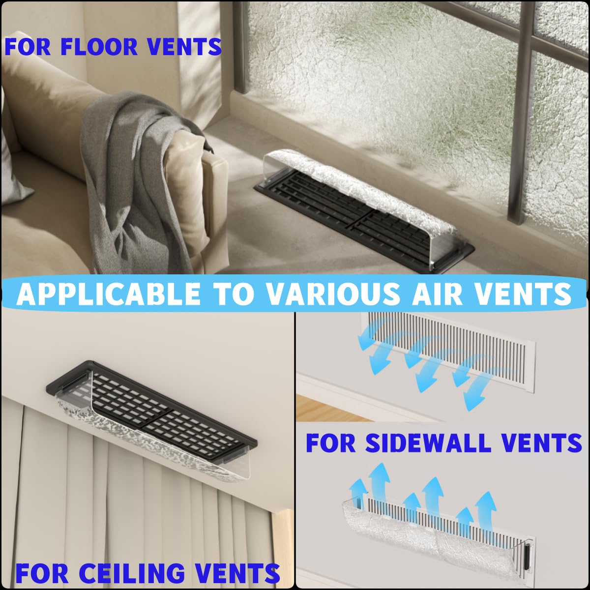 HOPYANE energy efficient vent deflector helps direct airflow for comfort