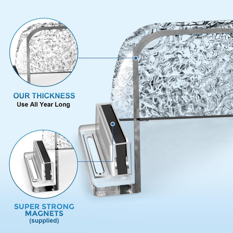 HOPYANE durable polycarbonate vent deflector resists chips daily use