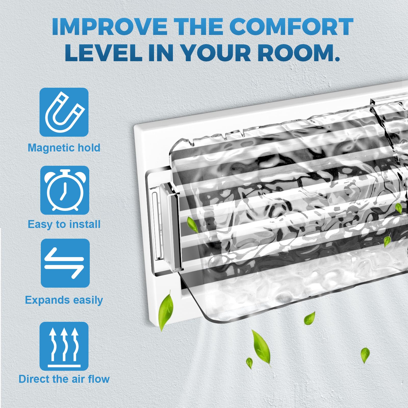 HOPYANE vent deflector compatible with sidewall ceiling and floor registers