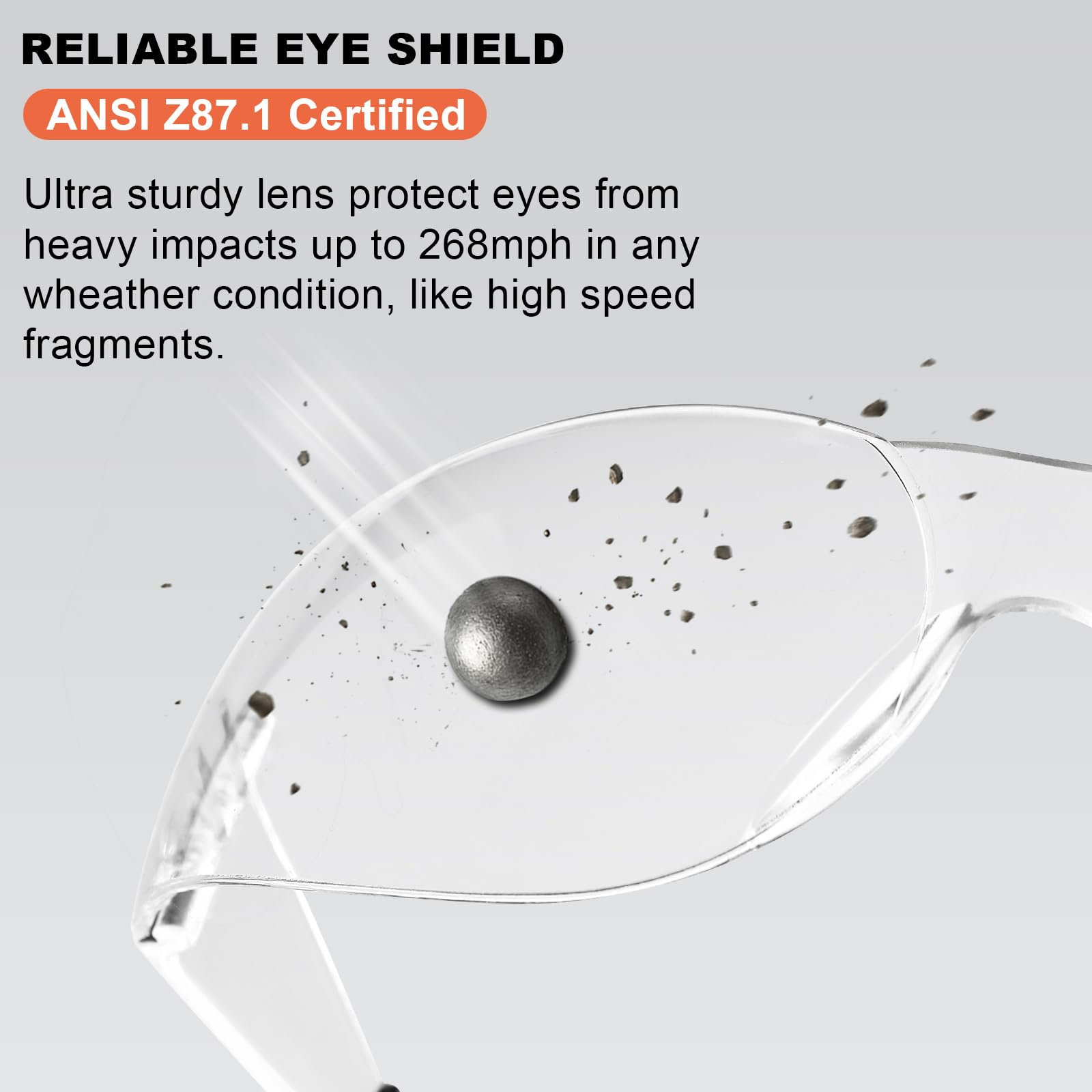 Hoqiwild crystal-clear lens offers wide field of view with minimal distortion.