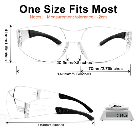 HD lens provides direct and peripheral protection against particles.