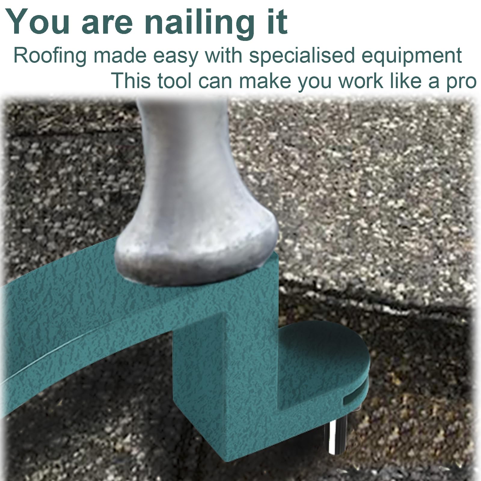 Hoqqf 3-tab shingles nail-in placement without damaging the row above