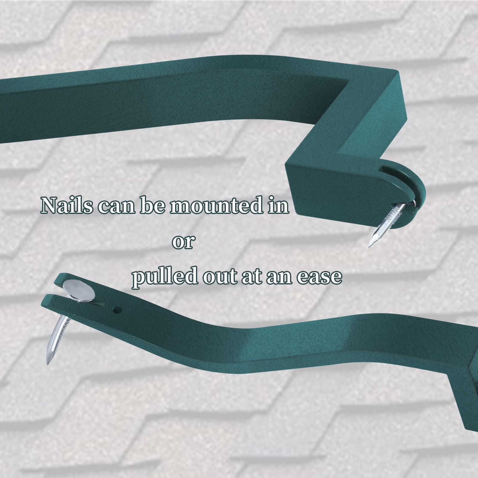 Hoqqf nail-slot holds nails to prevent finger strikes during use