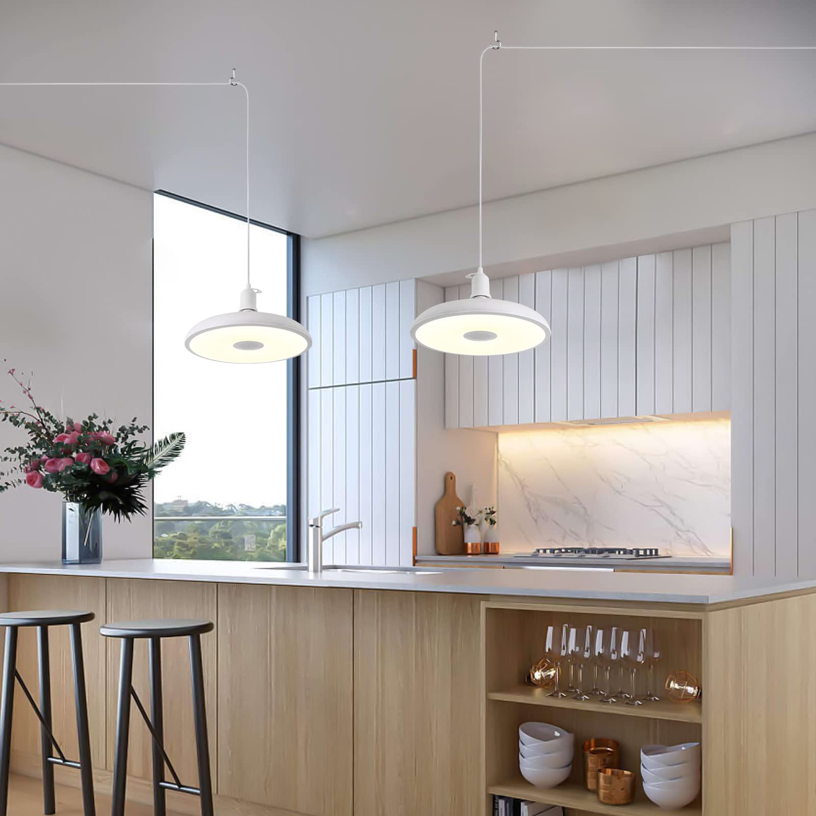 HOREVO plug-in pendant with color-change capability for ambience