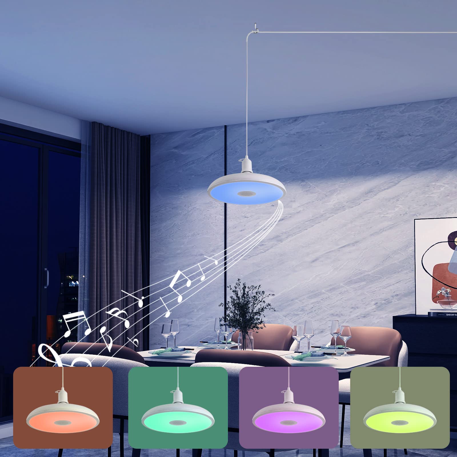 Dimmable brightness on HOREVO pendant for comfortable lighting