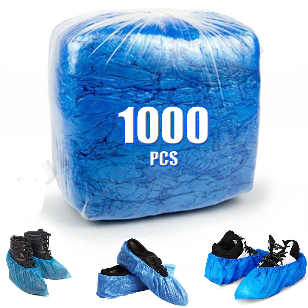 Horlon blue shoe covers for real estate showings, floor protection and easy cleanup