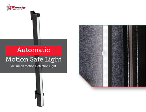 Hornady compact LED bar brightens closet or drawer for easy finds.