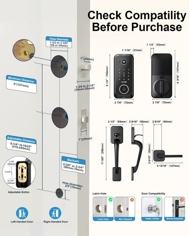 PIR motion detection alerts keep you informed outside your door.