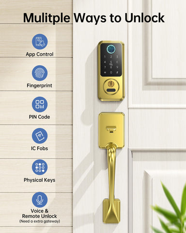 Hornbill smart lock fingerprint recognition for quick, keyless access