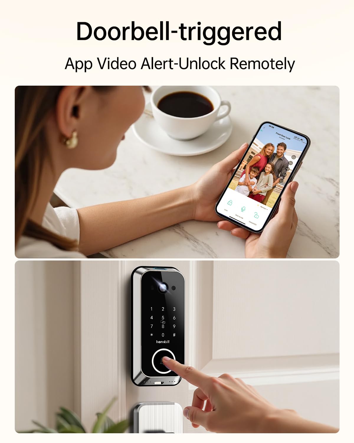 Hornbill 2.4G WiFi setup for hub-free remote access.