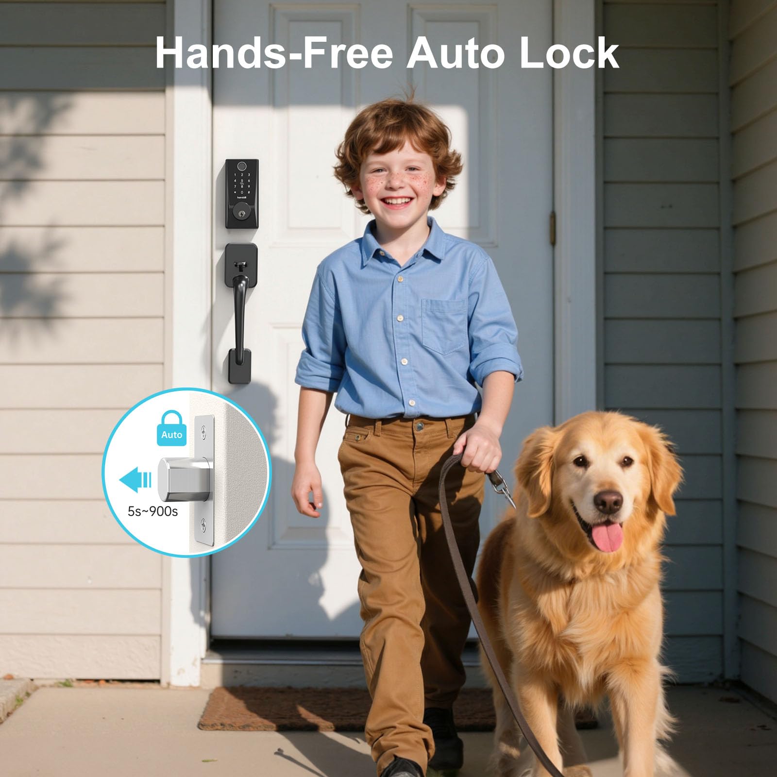 Hornbill WiFi Smart Lock battery life up to eight months.