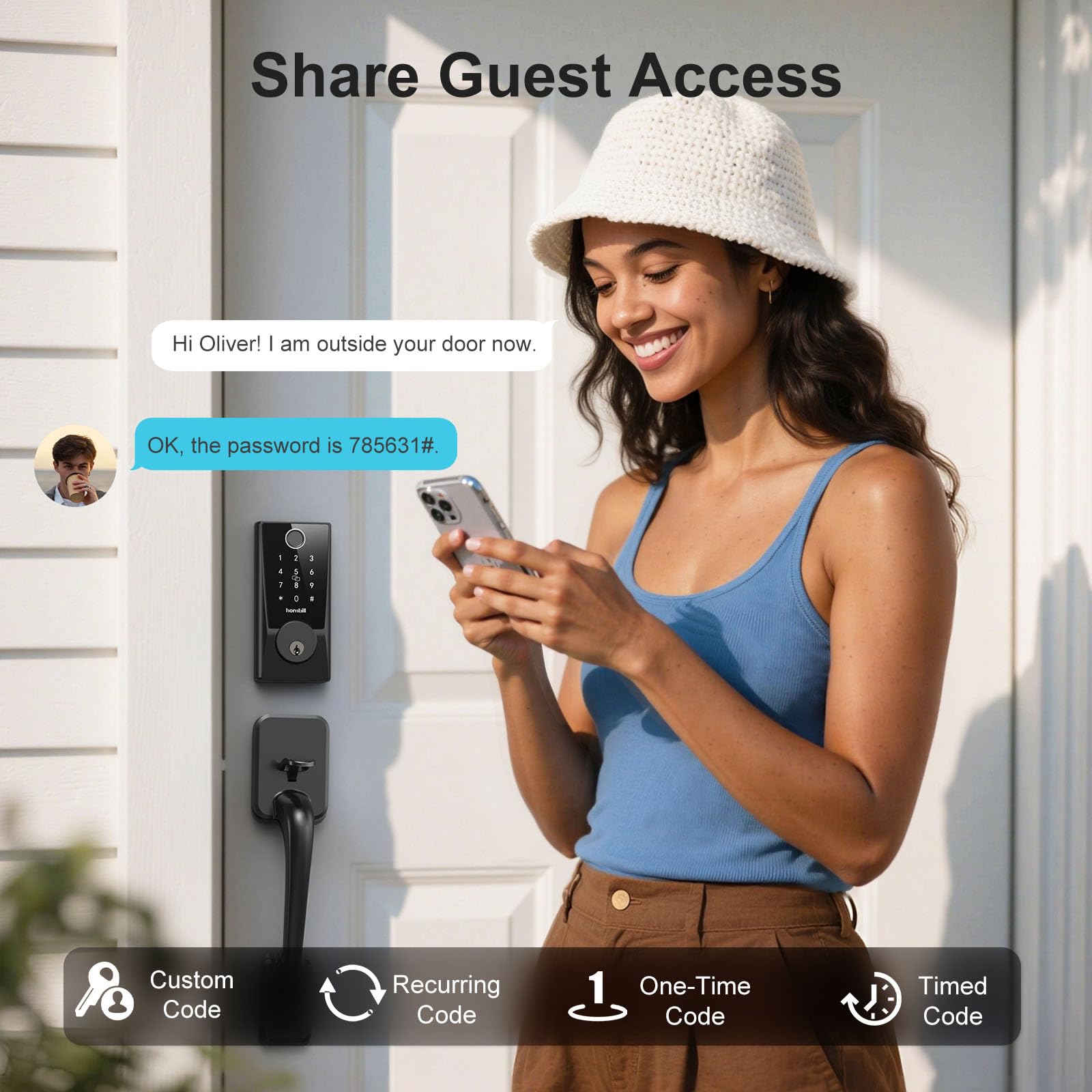 Hornbill WiFi smart lock battery life lasting months after installation