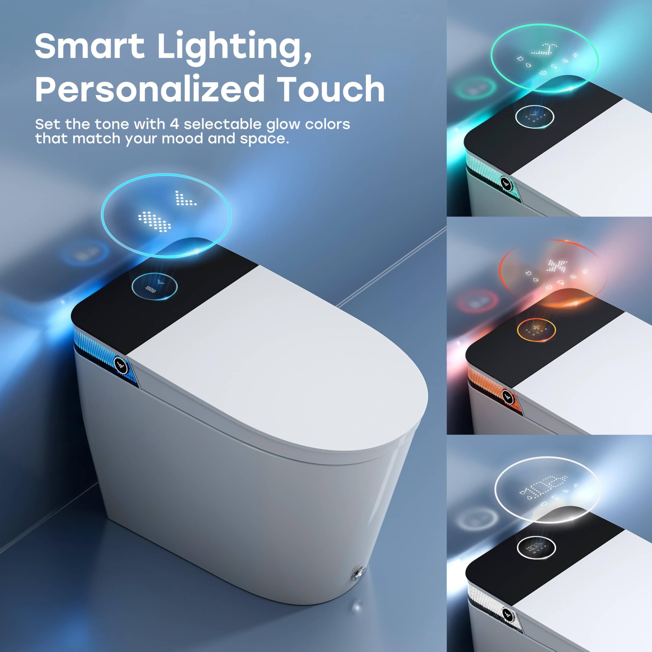 HOROW Artistic Bidet Toilet 1000g MaP flush demonstrates powerful waste removal