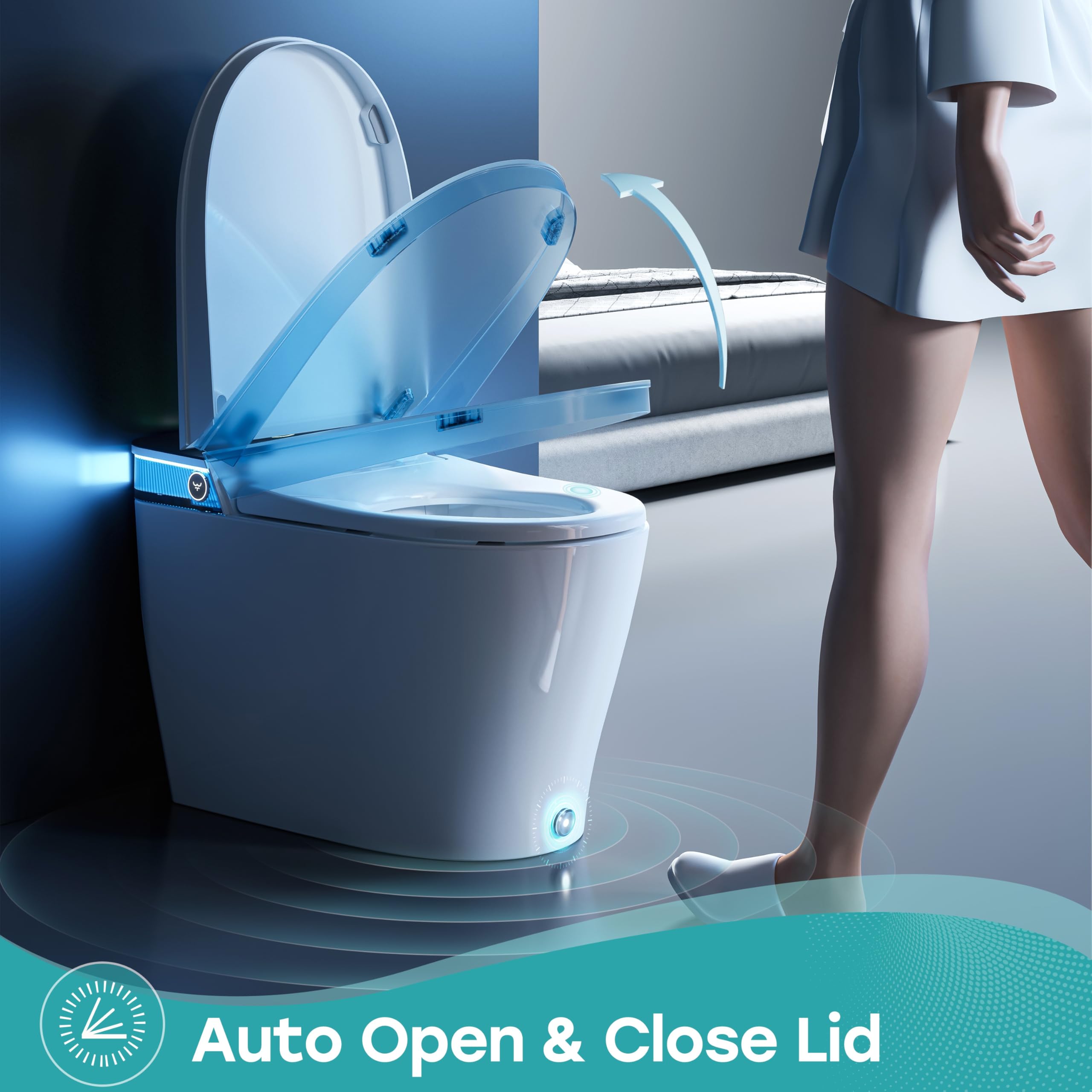 HOROW T38 bidet nozzle close up with adjustable settings