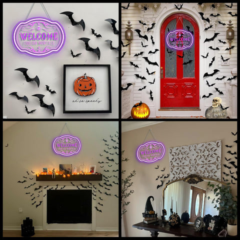 Horseneon Clear acrylic sign with safe low-heat LED illumination.