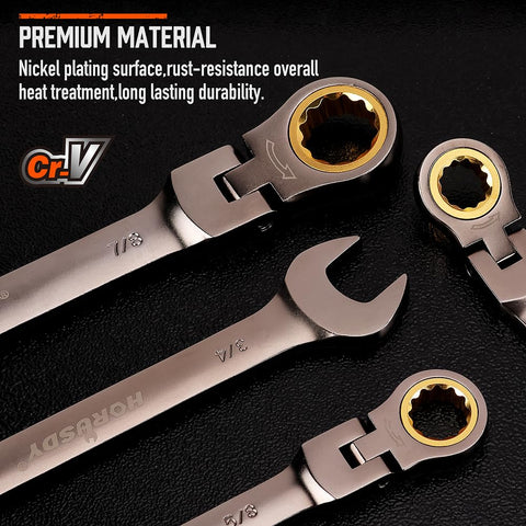 HORUSDY chrome vanadium steel construction ensures durability
