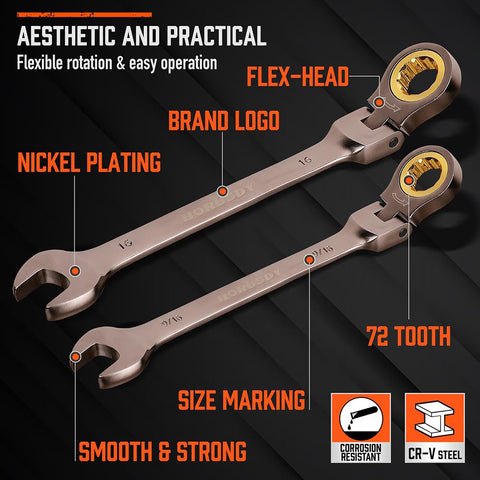 HORUSDY organizer rack keeps wrenches neatly arranged