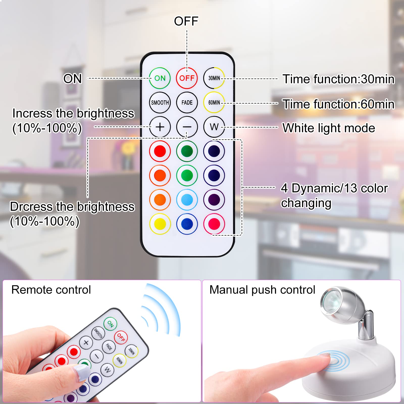 Hortsun 13-color LED option creates mood-changing lighting for artworks and displays.