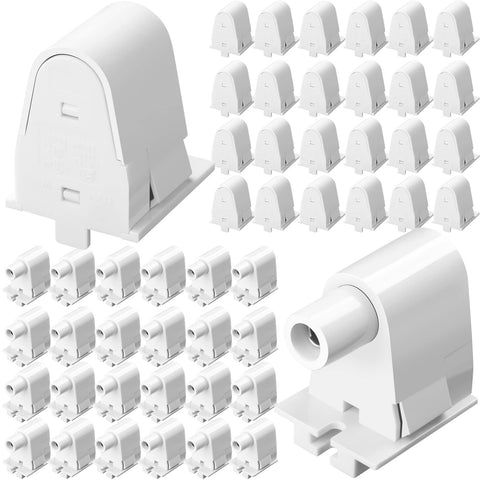 Hortsun 24-pairs tombstone base sockets for T8, T10, T12 lamps enable easy retrofits.