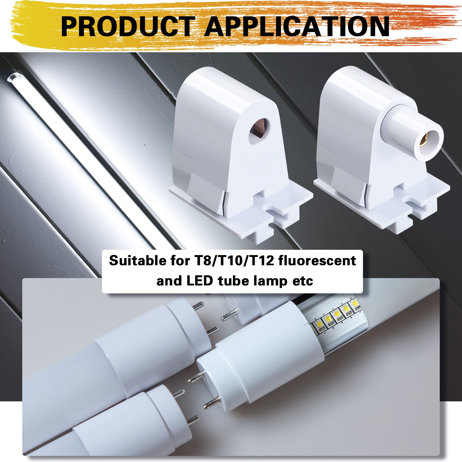 Hortsun easy-install snapping feature shown for quick tube seating.