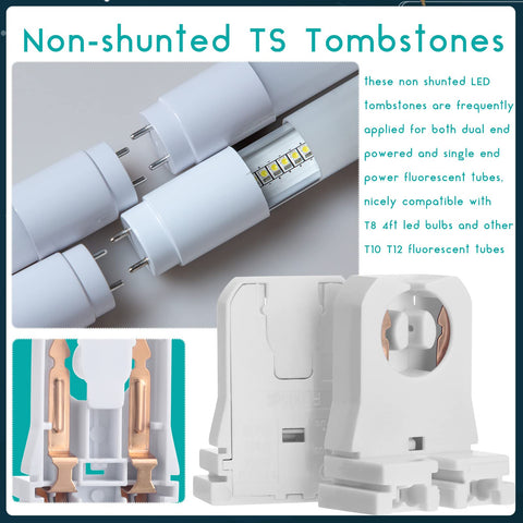 Hortsun easy-install non-shunted socket supports dual-end and single-end wiring.