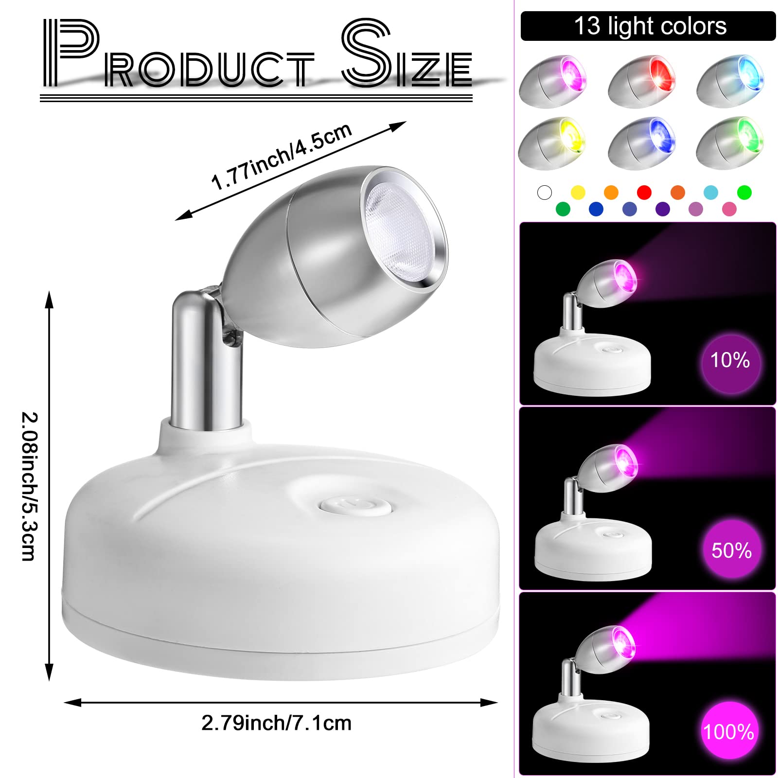 Hortsun remote controls for spotlights enable easy color and mode adjustments.