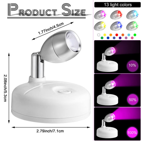 Hortsun remote controls for spotlights enable easy color and mode adjustments.