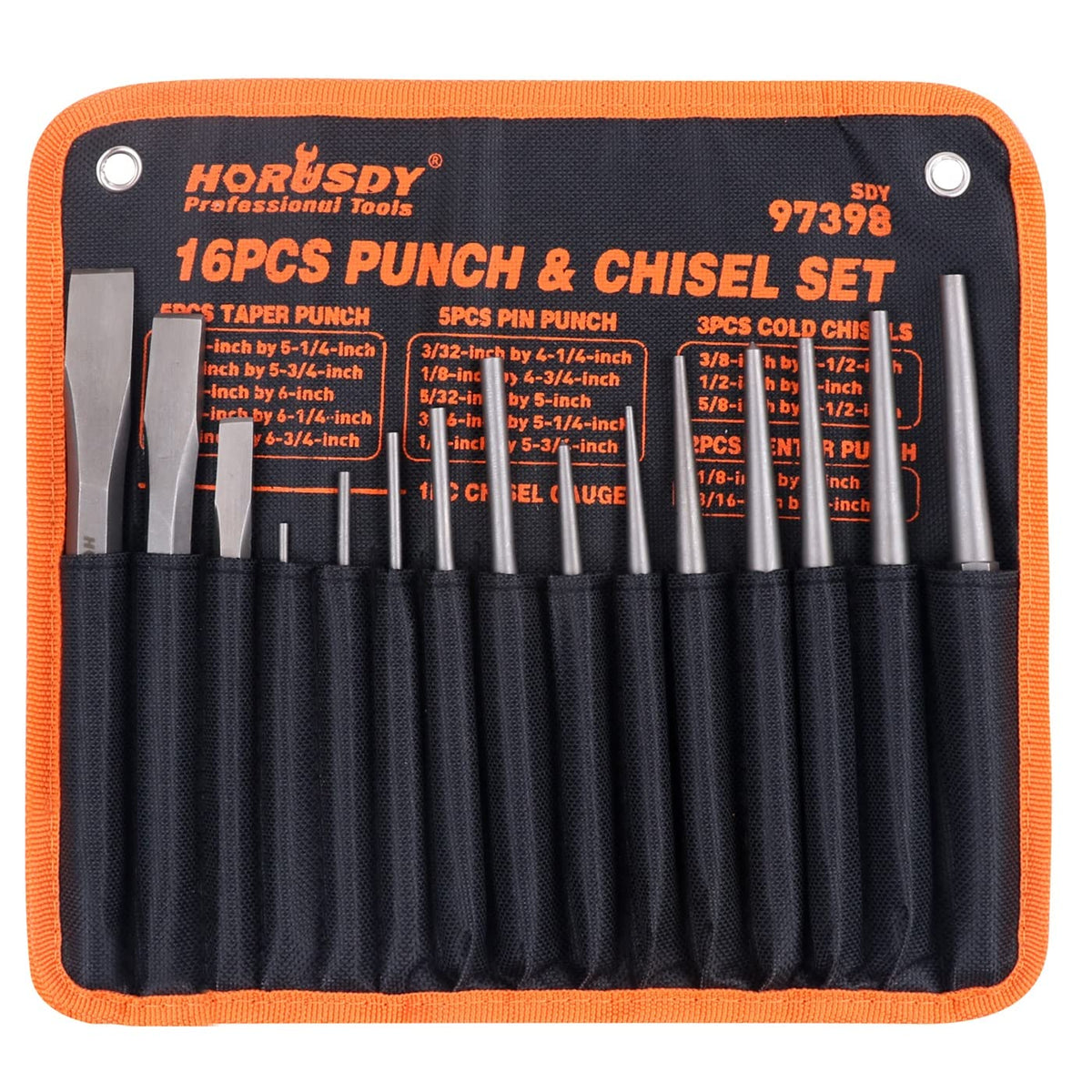 HORUSDY taper punches for precise hole alignment and durable performance
